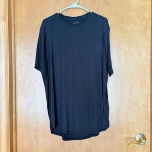 JACK ARCHER Mens X Large Black Modal Spandex T Shirt Crew‎ Neck Short Sleeve
